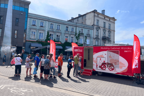Mobilny Gabinet Wzroku. Rekordowy dzień w Sosnowcu!